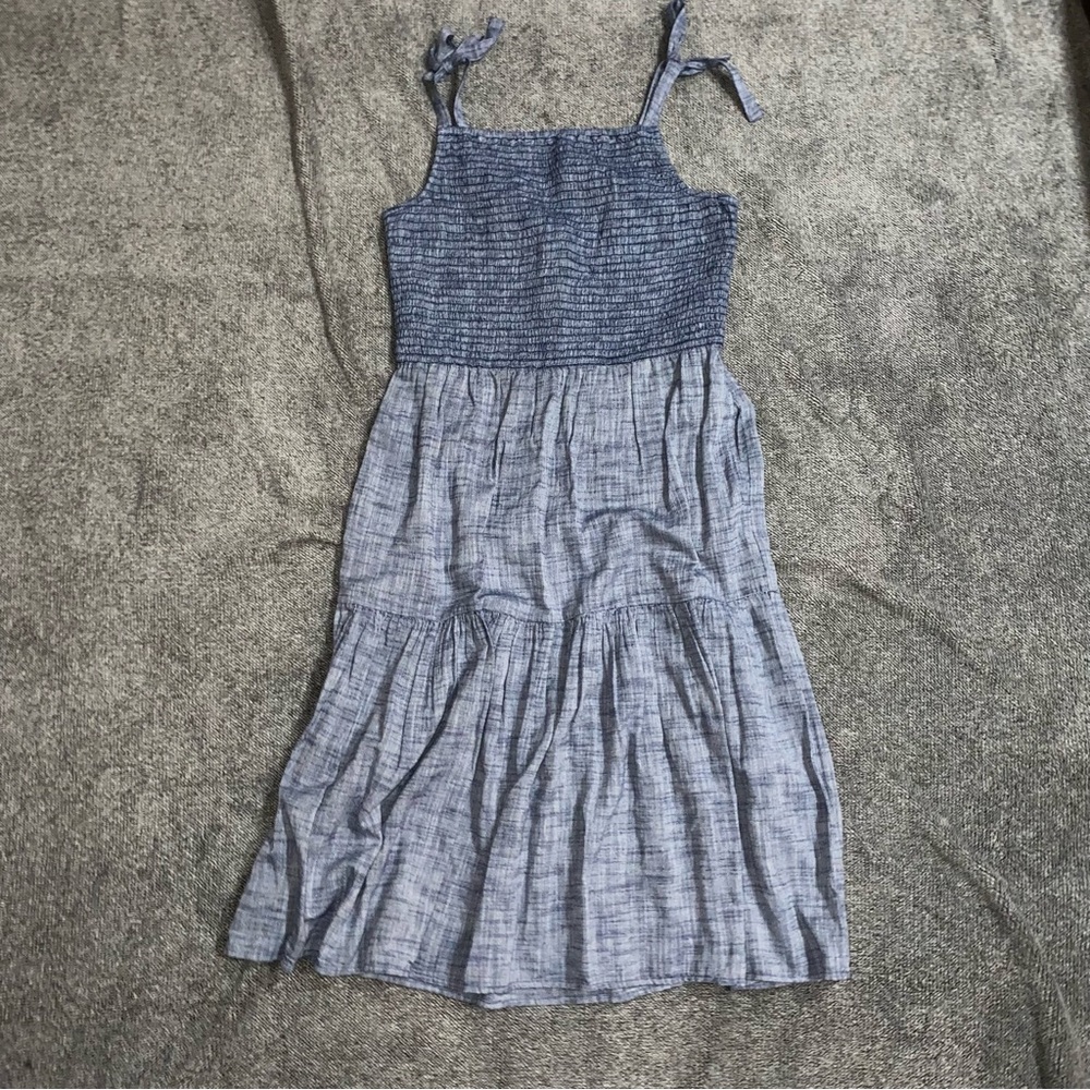 Denim Blue Smock Midi Dress